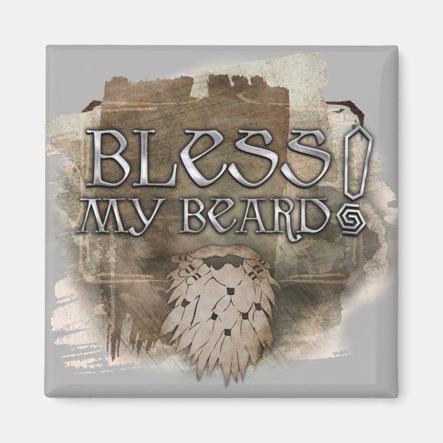 Gloin - Bless My Beard Magnet (Front)
