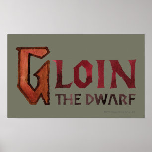 Gloin Name Poster