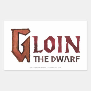Gloin Name Rectangular Sticker
