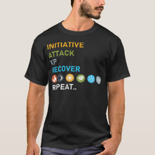 Gloomhaven Initiative Attack Xp Recover Repeat Boa T-Shirt