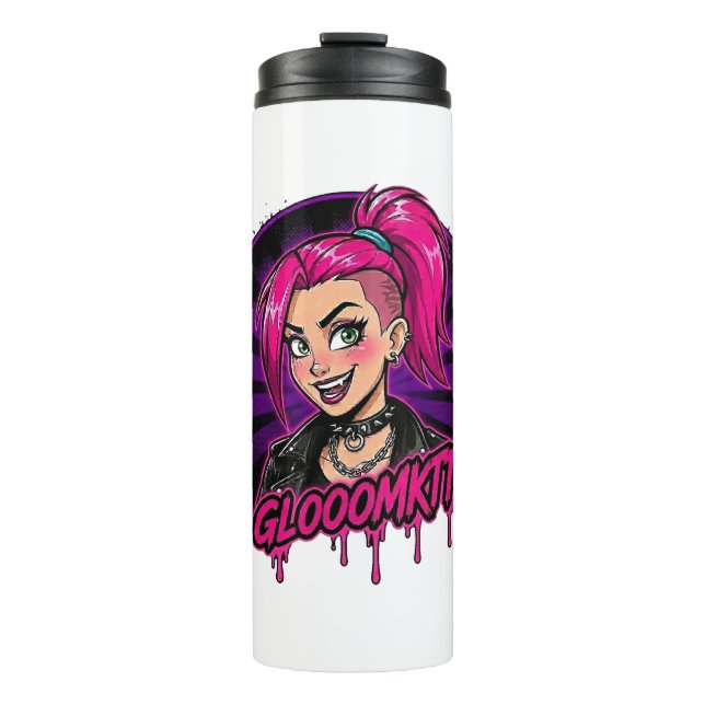 Gloomkitty Thermal Tumbler (Front)