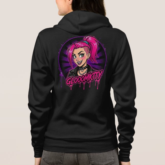Gloomkitty Zip-up Hoodie (Back)