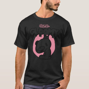 Gloomy Bear The Naughty Grizzly Horror Text Anime T-Shirt