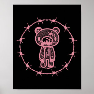 Gloomy Bear The Naughty Grizzly Rbed Wire Circle H Poster