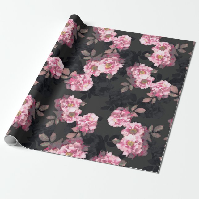 Gloomy Garden Wrapping Paper (Unrolled)