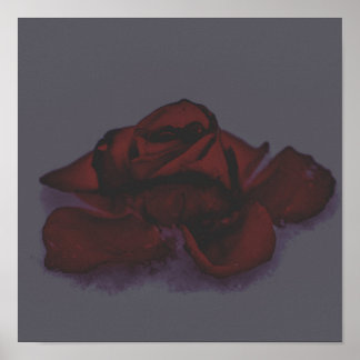 Gloomy rose poster