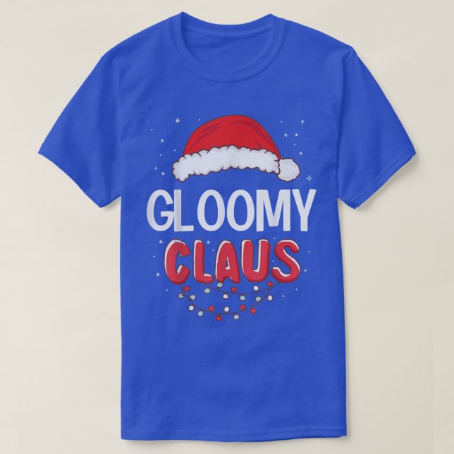Gloomy Santa Claus Christmas Matching Costume  T-Shirt (Design Front)