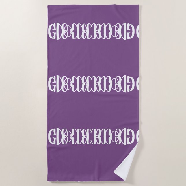 "Gloria" Beach Towel (Front)