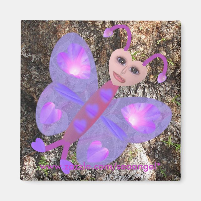 Gloria Butterfly Magnet (Front)
