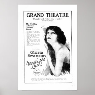 Gloria Swanson 1922 vintage movie ad poster