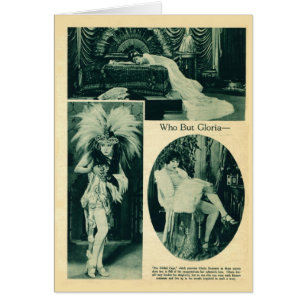 Gloria Swanson 1922 vintage portraits card