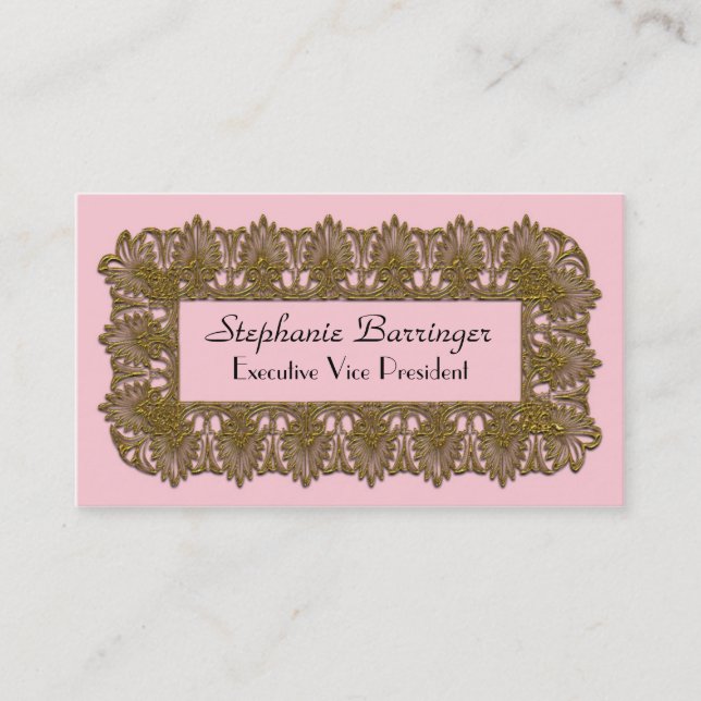 Gloriaphae Piza Elegant Professional Business Card (Front)