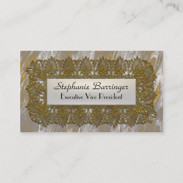Gloriaphae Spitz Elegant Professional Business Card (Front)
