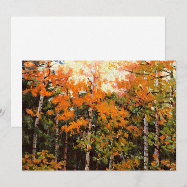 Glorious Autumn Aspens Scenic Colorado Painting (Front/Back)