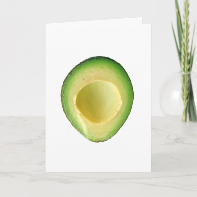 Glorious Avocado Green Birthday (Thank You, etc.) Card (Front)