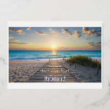 Glorious Beach Image with Philippians 4:4 Rejoice!