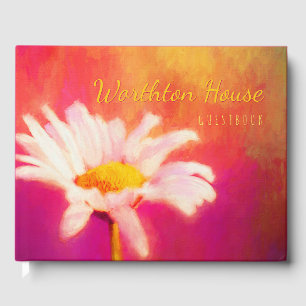 Glorious Daisy Your House Hospitality Guest Book