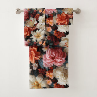 Glorious Floral Fantasy Bath Towel Set