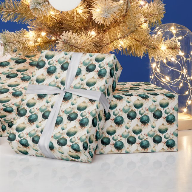 Glorious Green: Green and Gold Wrapping Paper (Holidays)