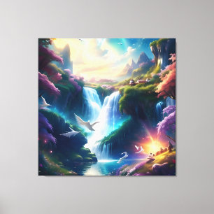 Glorious Heavenly Beautiful Landscape 2 Canvas Print