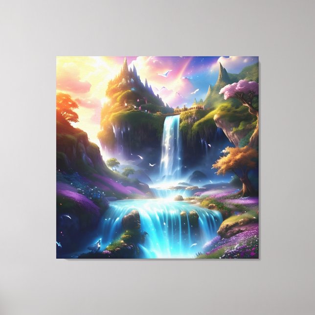 Glorious Heavenly Beautiful Landscape 4 Canvas Print (Front)
