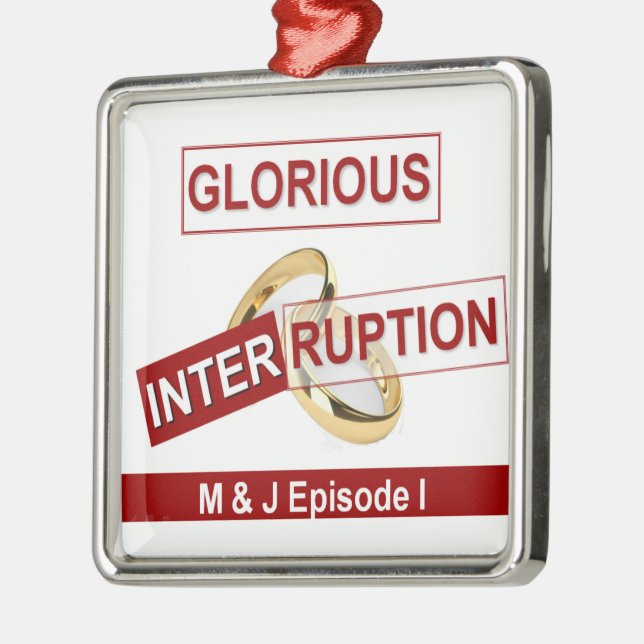 Glorious Interruption: A Golden Beginning Metal Tree Decoration (Left)