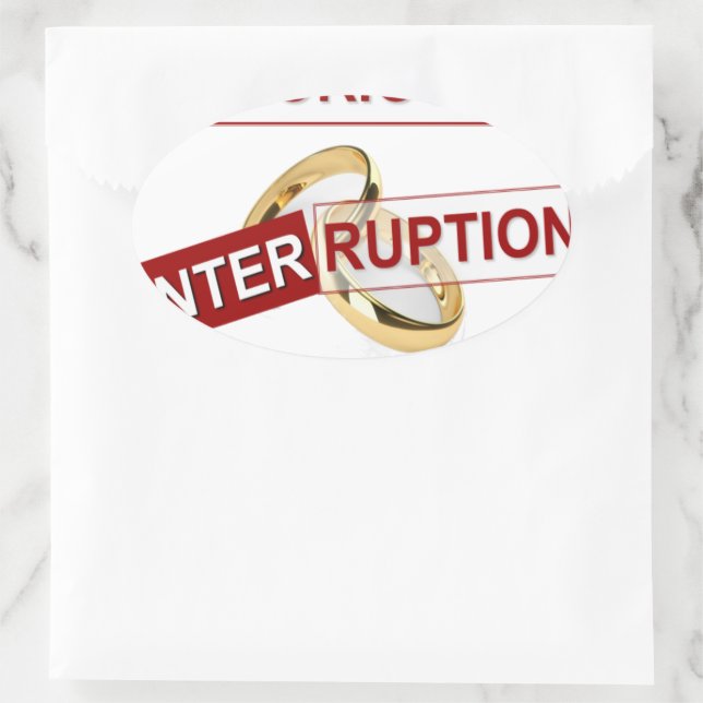 Glorious Interruption: A Golden Beginning Oval Sticker (Bag)