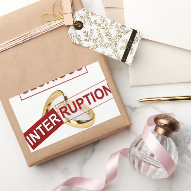 Glorious Interruption: A Golden Beginning Rectangular Sticker (Gifting)