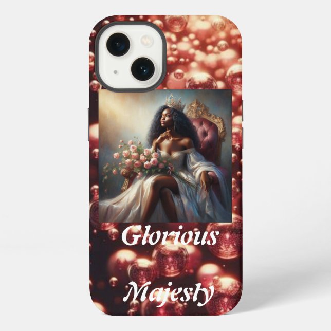 "Glorious Majesty: Regal Design iPhone Case" Case (Back)
