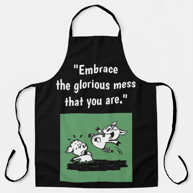'Glorious Mess' Apron (Large) (Front)
