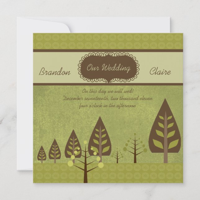 Glorious Nature Wedding Invitation (Front)