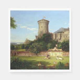 Glorious Past (Mediaeval Castle & Jousting Knights Napkin