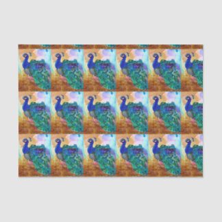 Glorious Peacock Alcohol Ink Tissue Paper