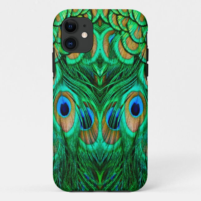 Glorious Peacock Feathers Case-Mate iPhone Case (Back)