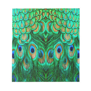 Glorious Peacock Feathers Notepad