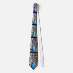 Glorious Peacock & Feathers Tie