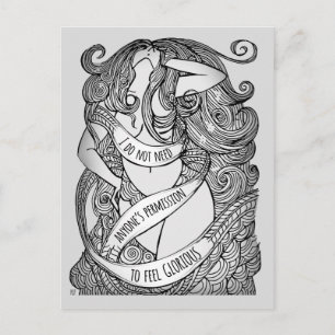 Glorious Postcard in Grey