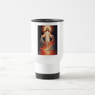 Glorious Risen Christ Christian Travel Mug