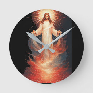Glorious Risen Christ Christian Wall Clock