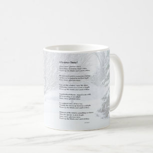 Glorious Snow Seasonal Poem Coffee Mug