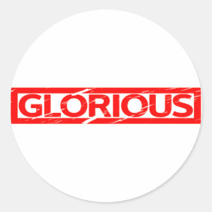 Glorious Stamp Classic Round Sticker