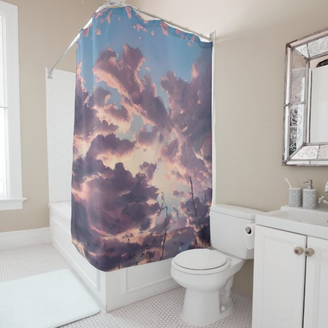 Glorious Summer Sky Shower Curtain (In Situ)