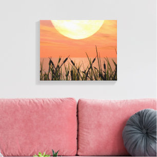 Glorious Sunset - Digital Art Canvas Print