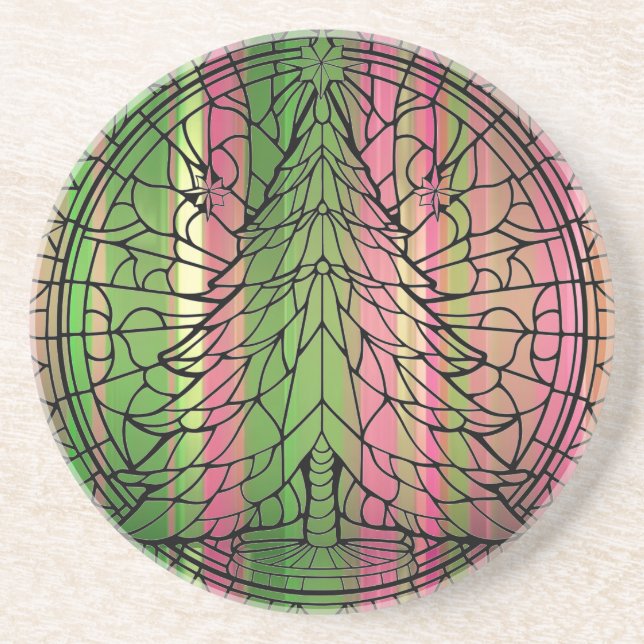 “Glorious Tree of Christmas” Ceramic Coaster (Front)