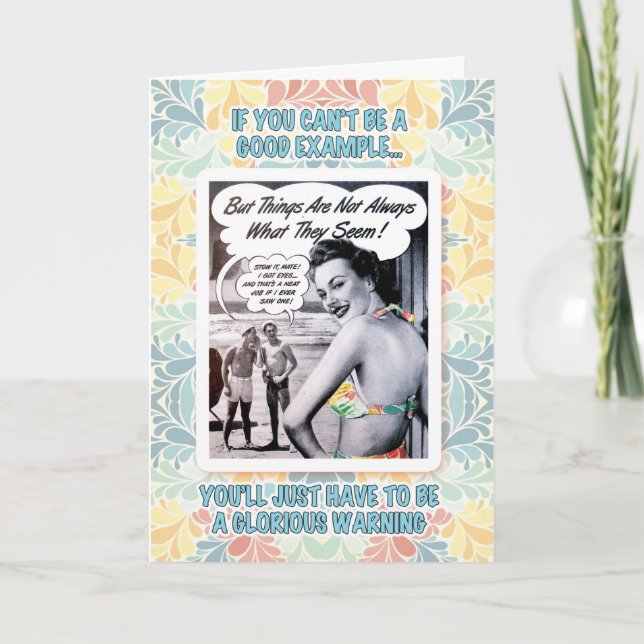 Glorious warning birthday card (Front)