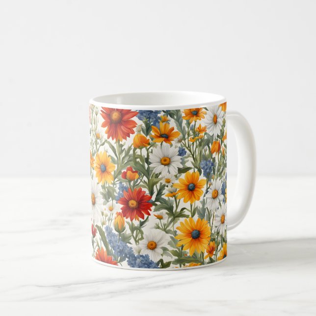 Glorious Wildflowers Coffee Mug (Front Right)