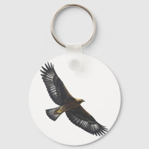 Glorius Golden Eagle Soaring Key Ring