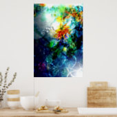 Glory Come Down (Abstract Art Poster) Poster (Kitchen)