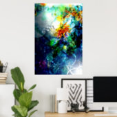 Glory Come Down (Abstract Art Poster) Poster (Home Office)
