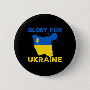 Glory For Ukraine Slava Ukraini Island Soldier 6 Cm Round Badge